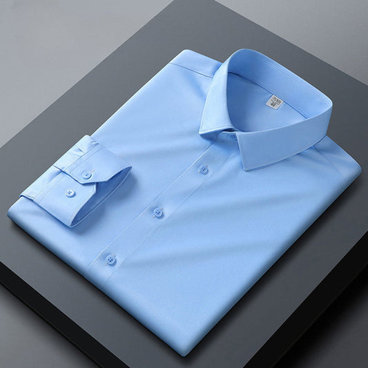 Premium Cotton Shirt L-Blue